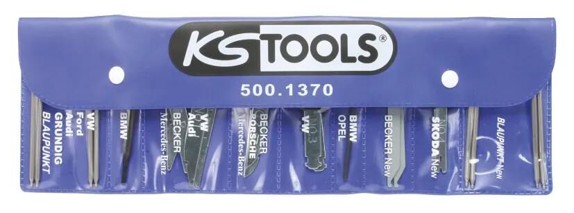 Ks tools ks-tools juego de soporte de instalación y desmontaje radio y kit de montaje 18tlg.