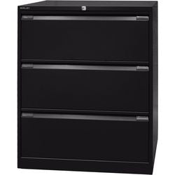 Mobile classificatore bisley df3633 nero 3 cassetti