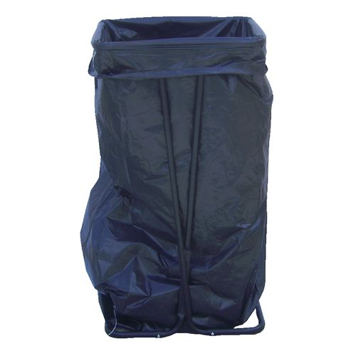 Porta bolsas de basura visa tpr acero negro 110 l