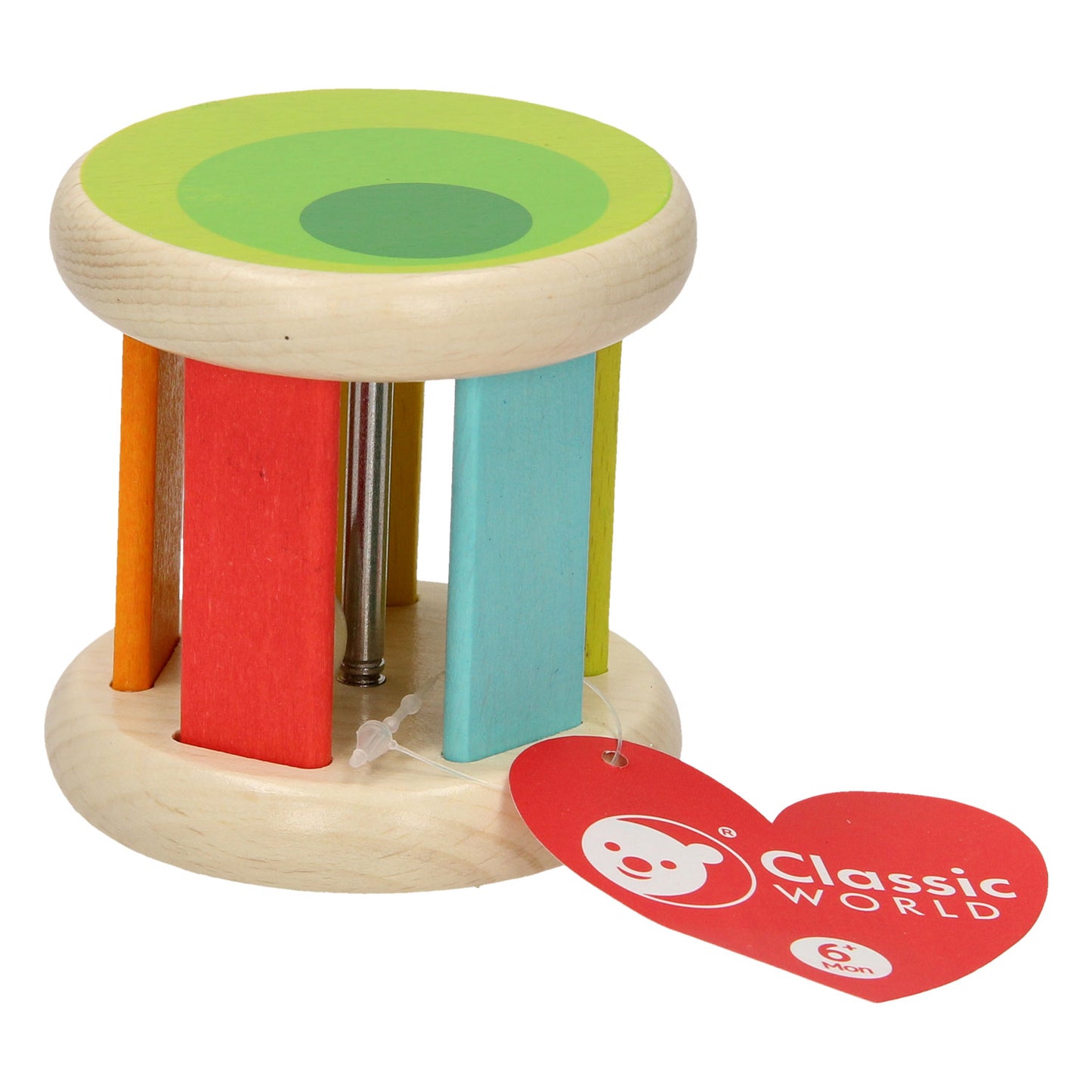 Classic World World Wood Rattle Round