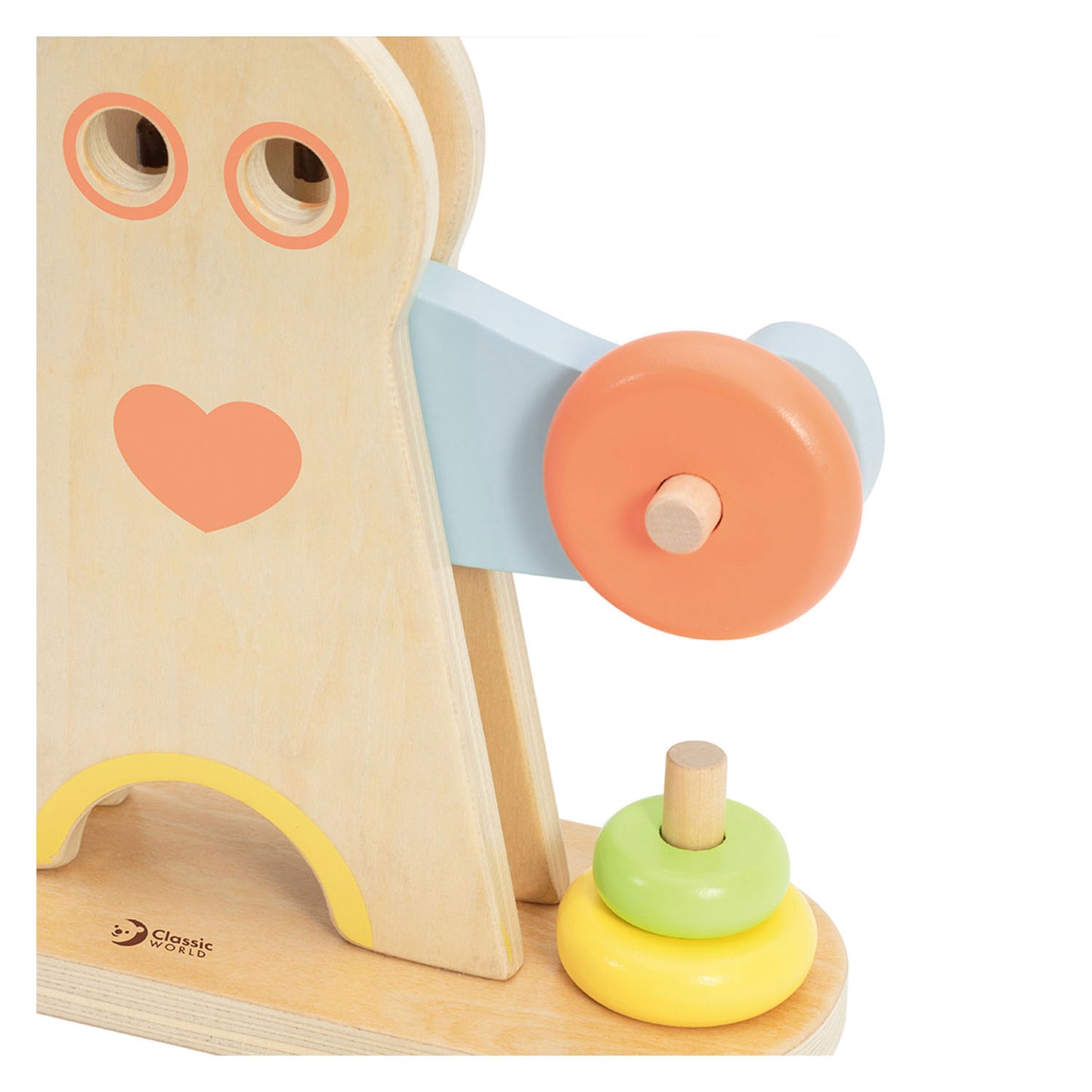 Classic world houten weegschaal hercules educatief speelgoed 7-delig.
