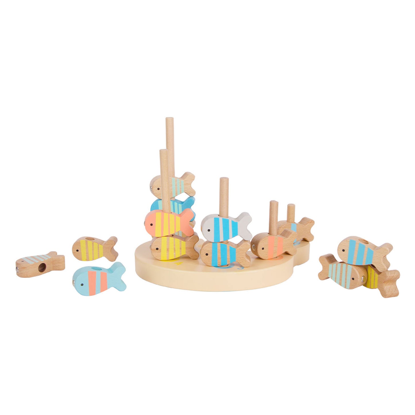 Classic World World Wooden Fish Game Seal, 24dlg.