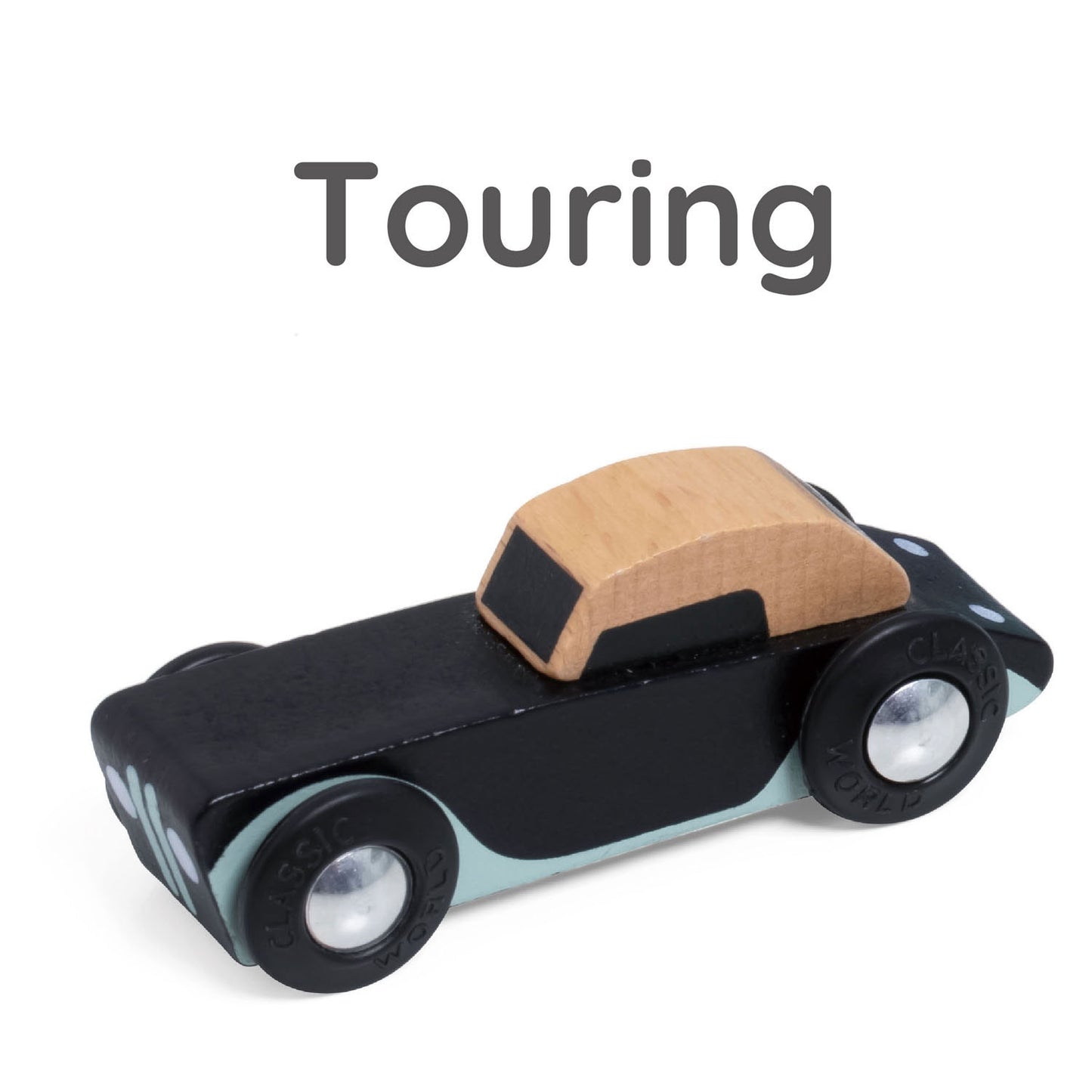 Set di auto da tour in legno classico, 3 °.