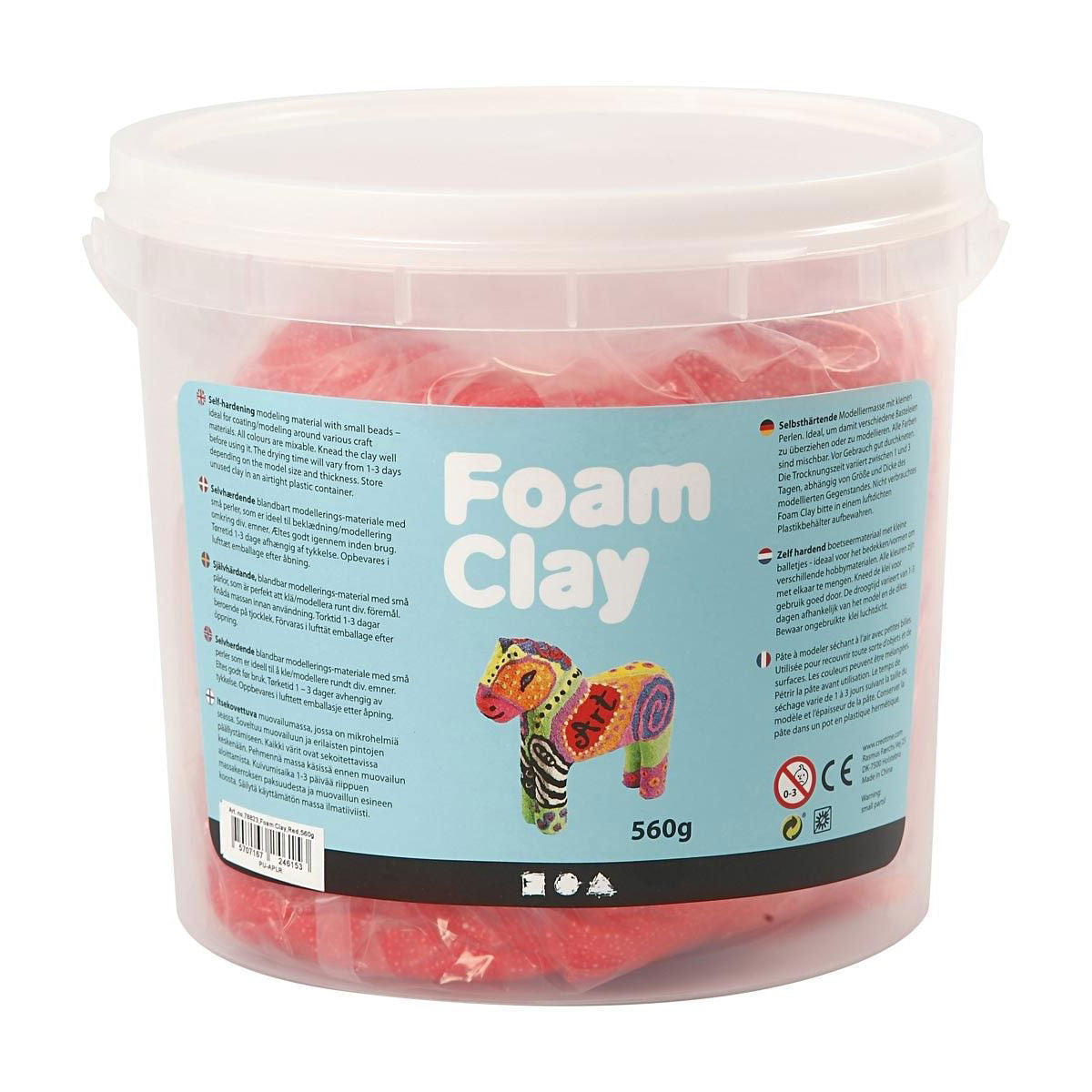 Foam clay ®, 560 gr, rood