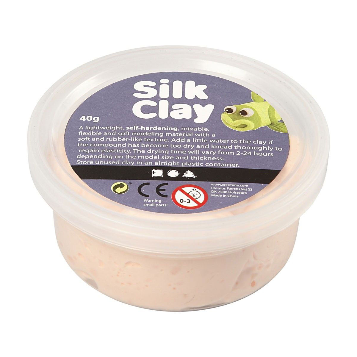 Clay di seta - rosa chiaro, 40gr.