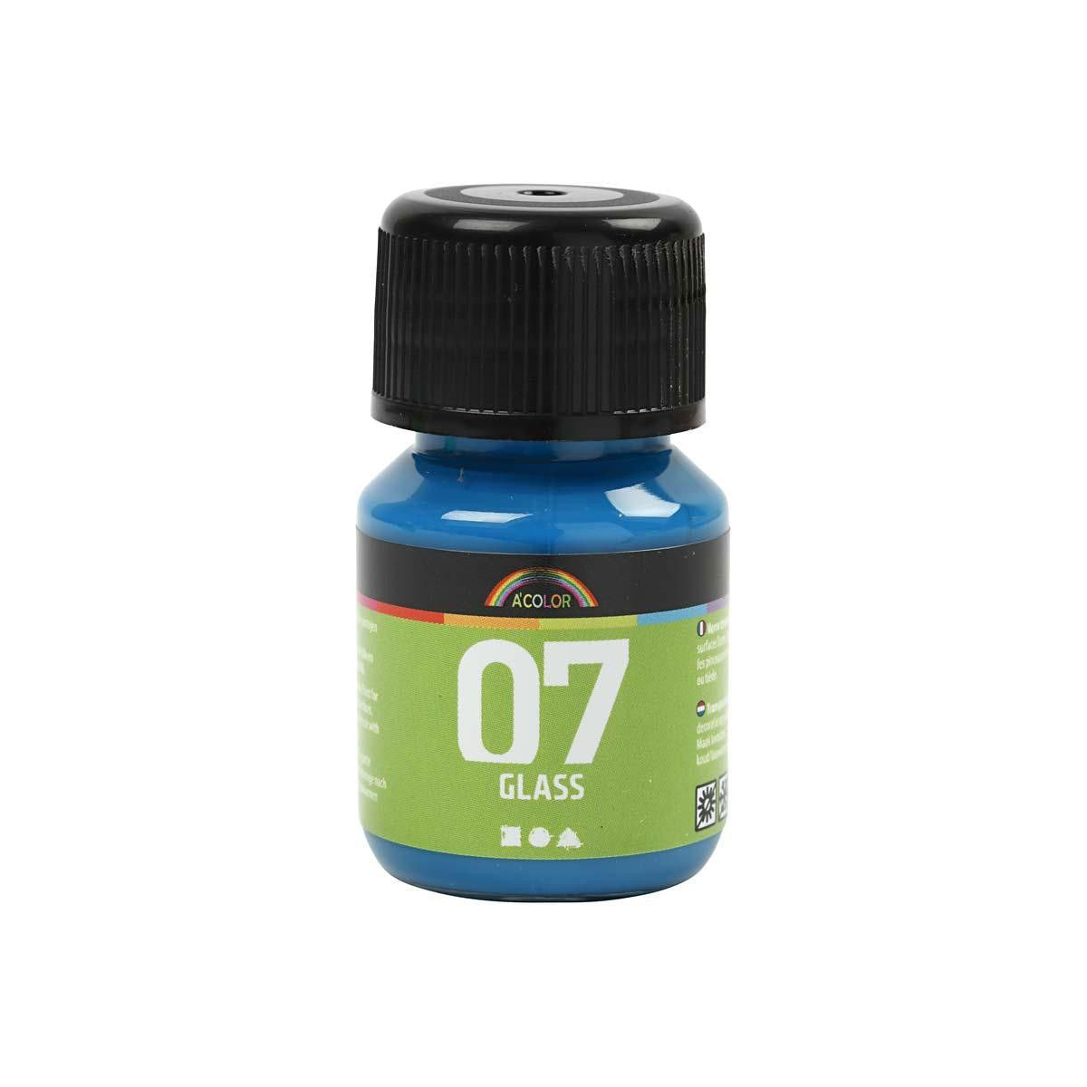 Pintura de vidrio permanente - turquesa, 30 ml
