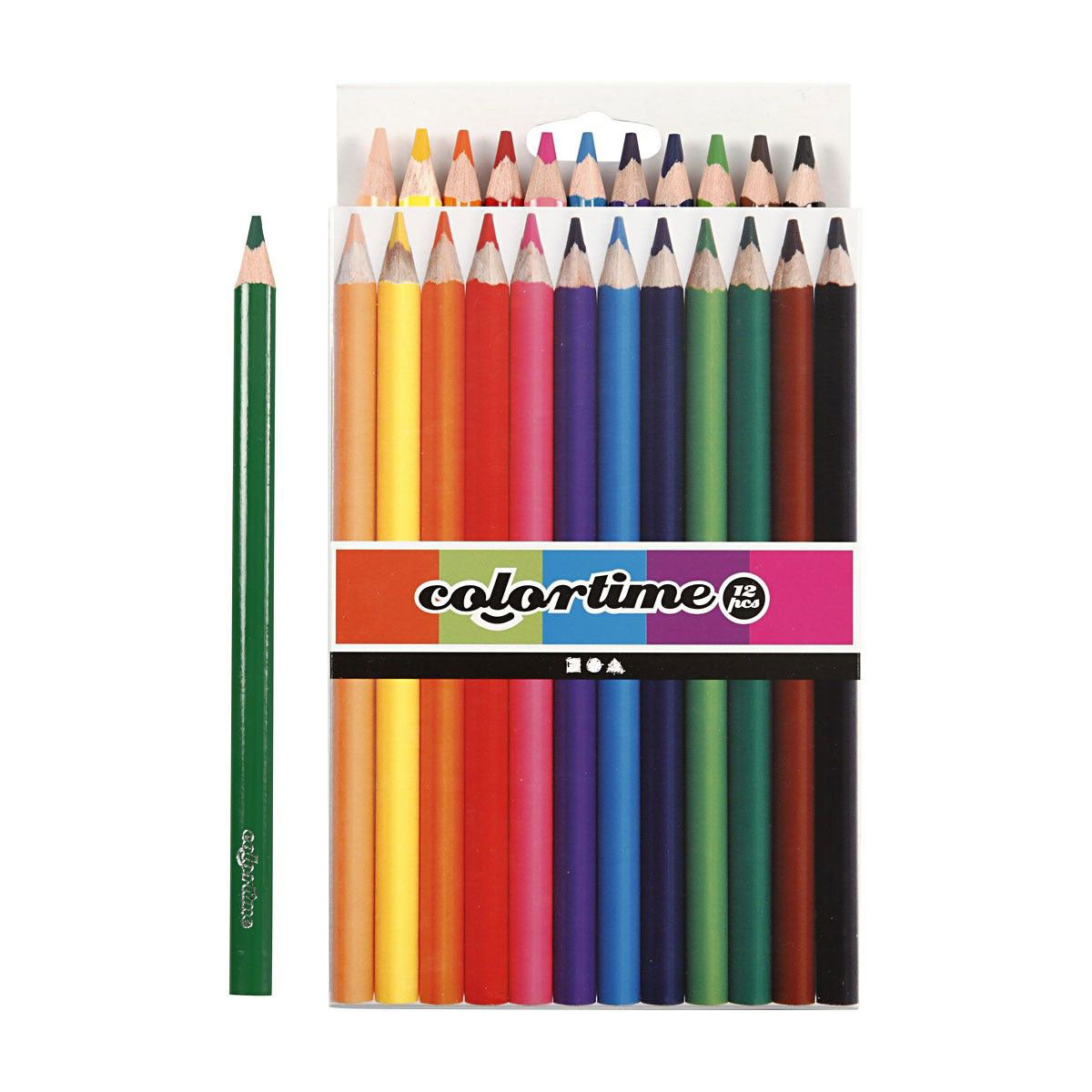 Pencille color jumbo triangolari - Colori di base, 12st.