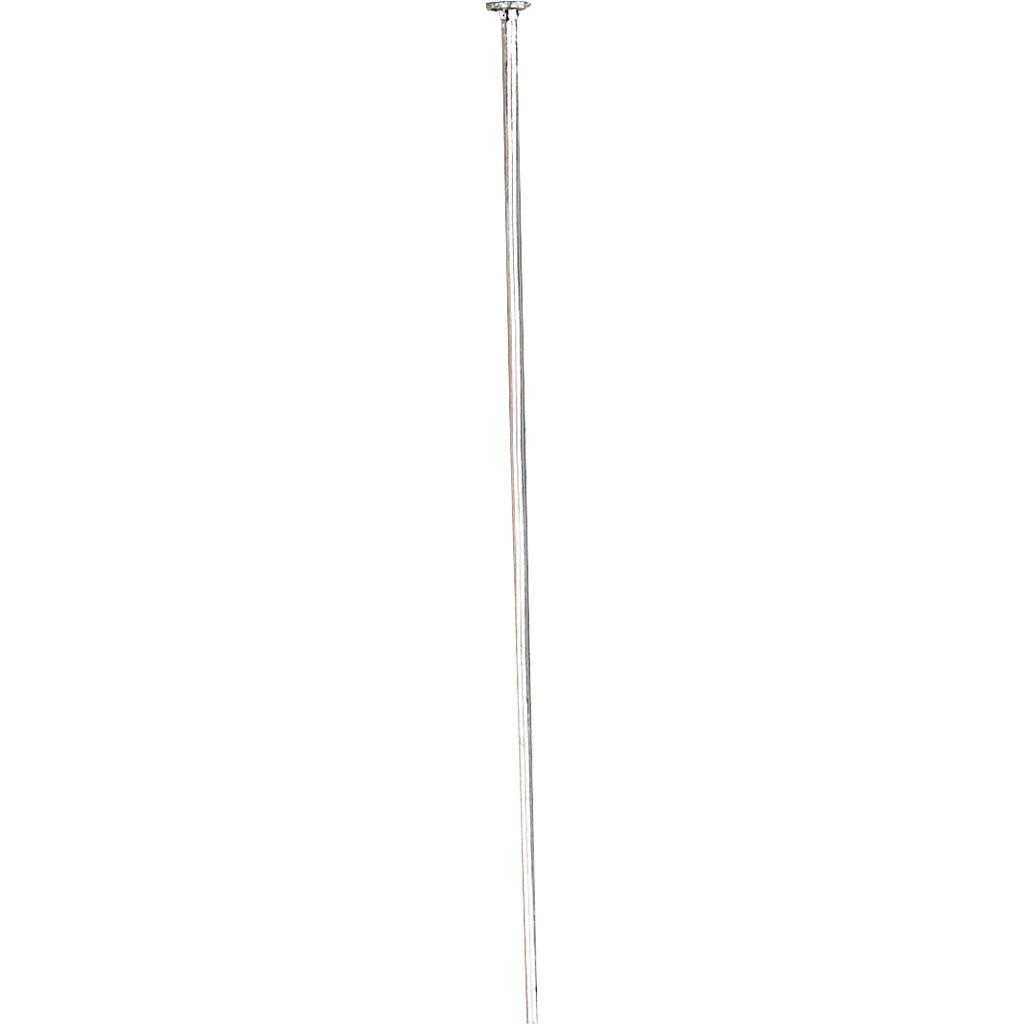 Spilla per testa Creativ Company, l: 50 mm, placcata in argento, 300 pezzi 1 scatola