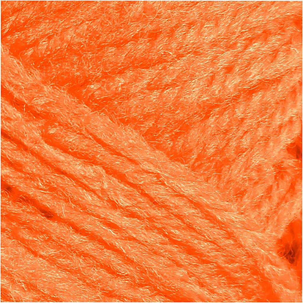Filato acrilico Neon - Arancione Neon, 50gr