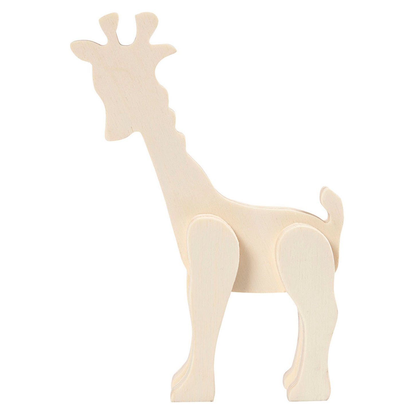Animal de figura de madera - Giraf
