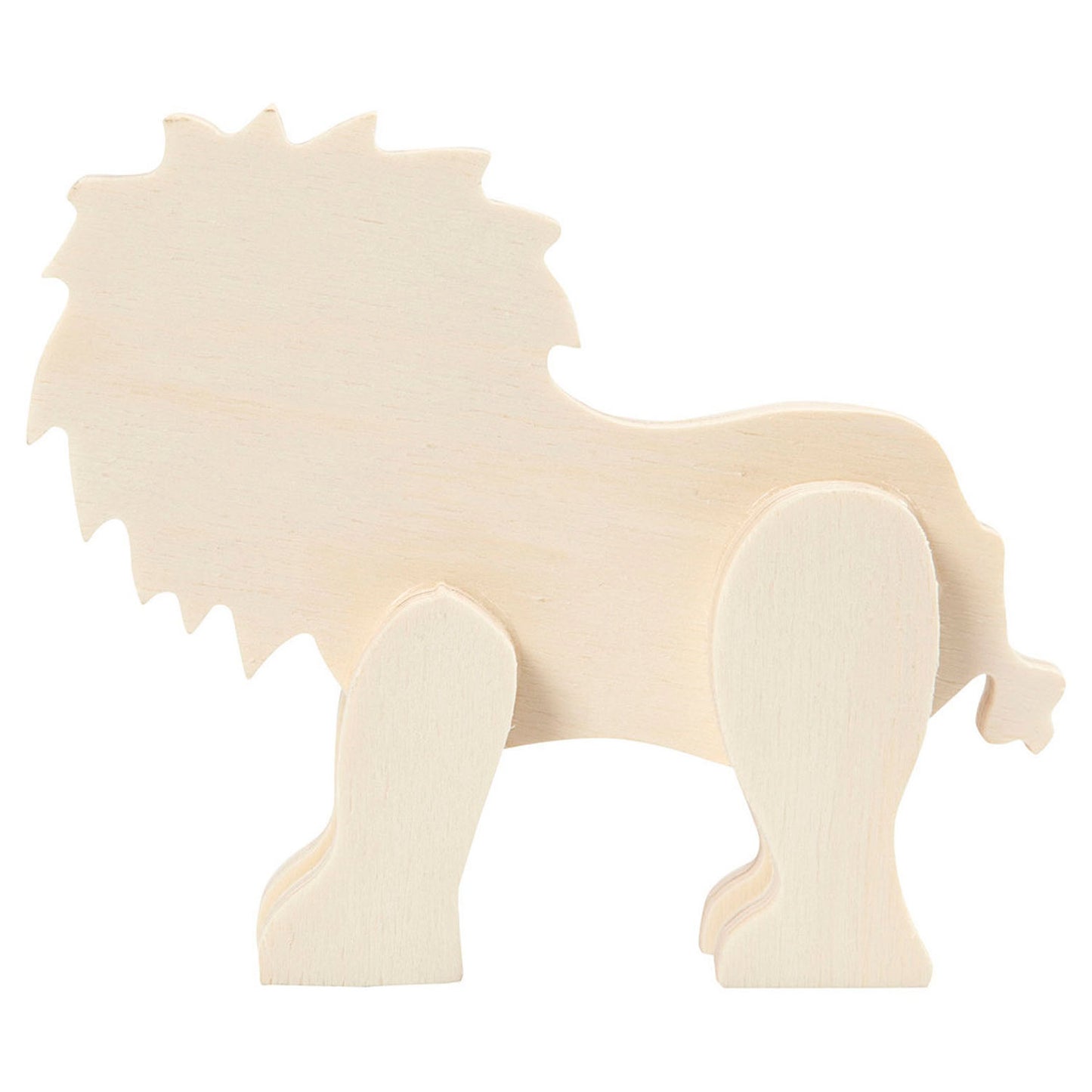 Animale di figura in legno - Leone