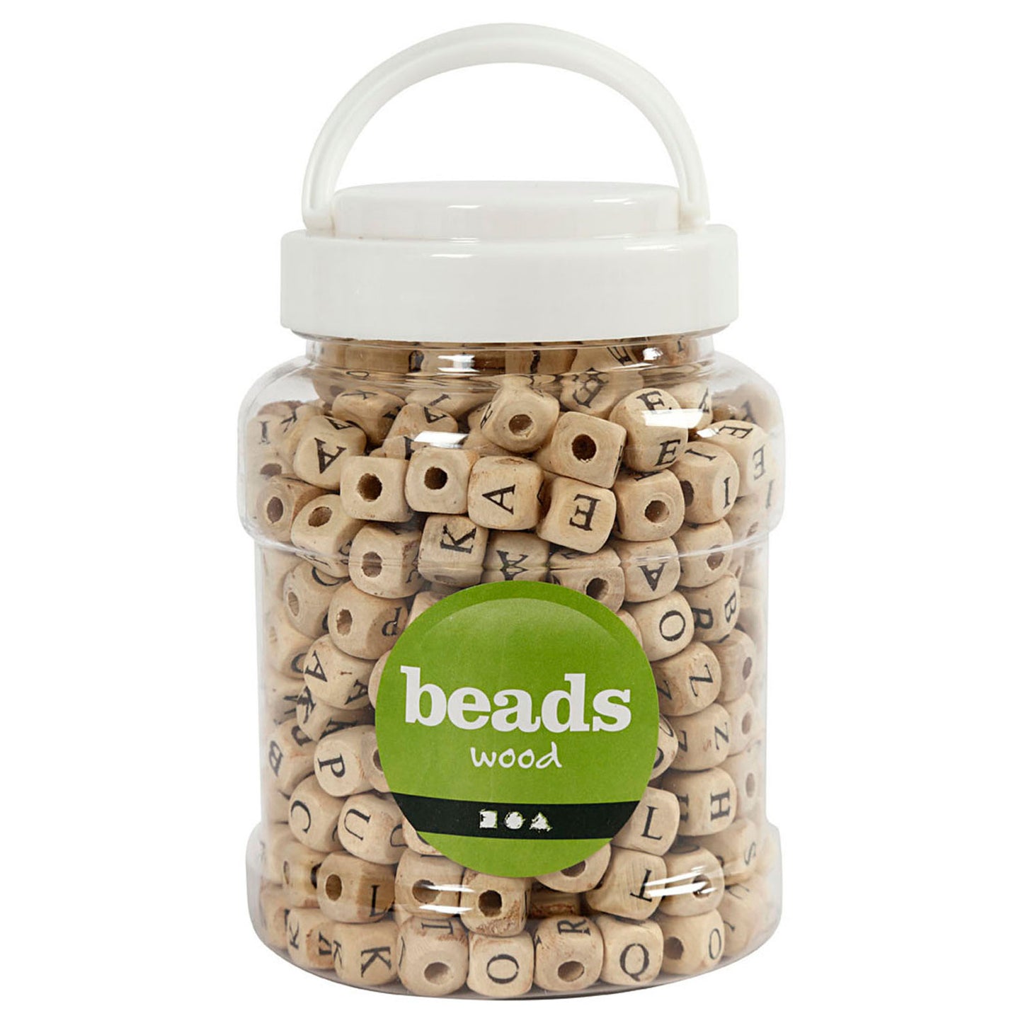 Juego de cuentas de letras de madera, 400º.