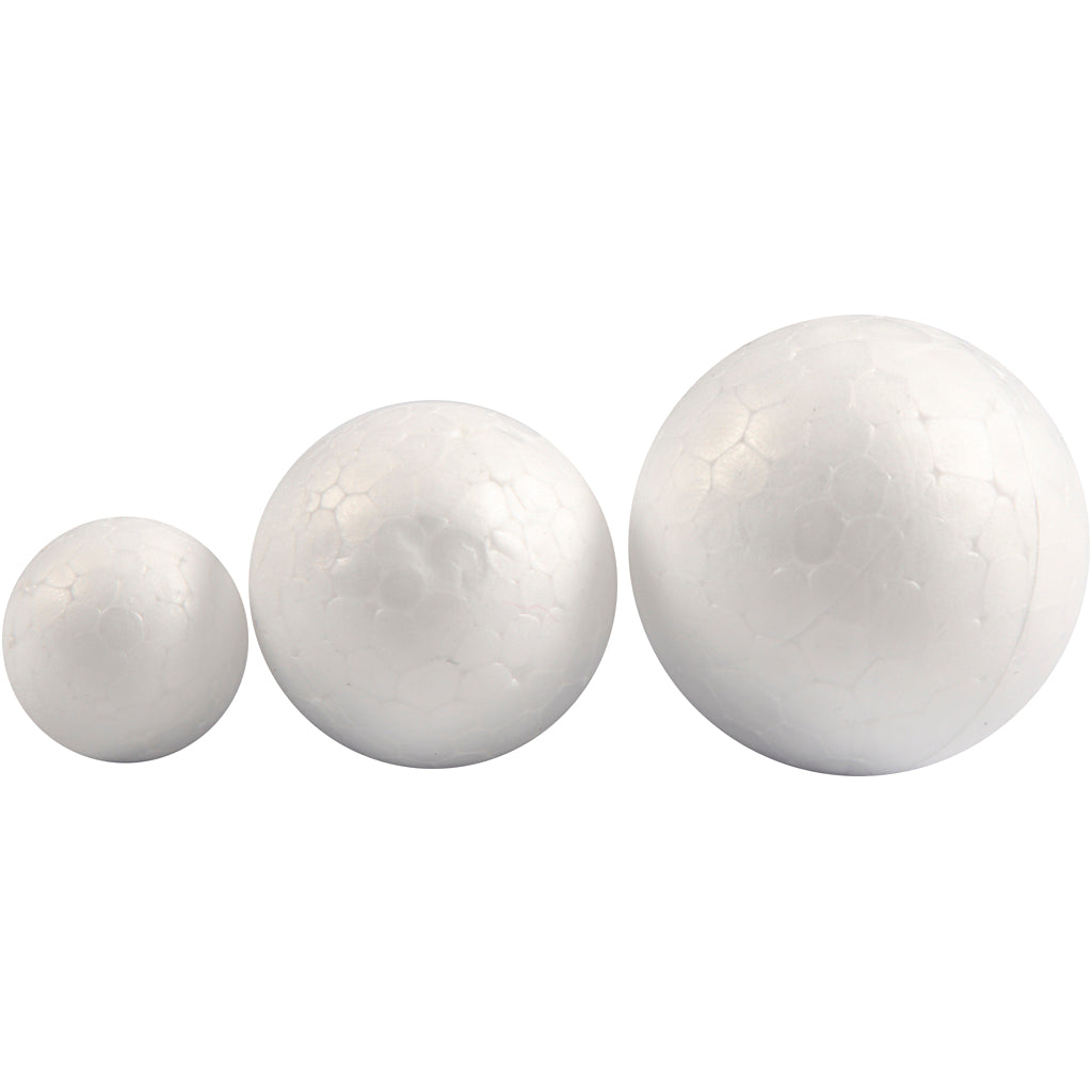 Stiropor Balls White, 12st.