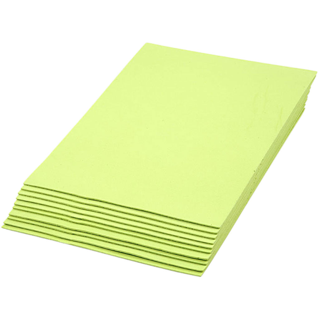 Creative Company Eva FOAM Sheets Green Light A4, 10st.