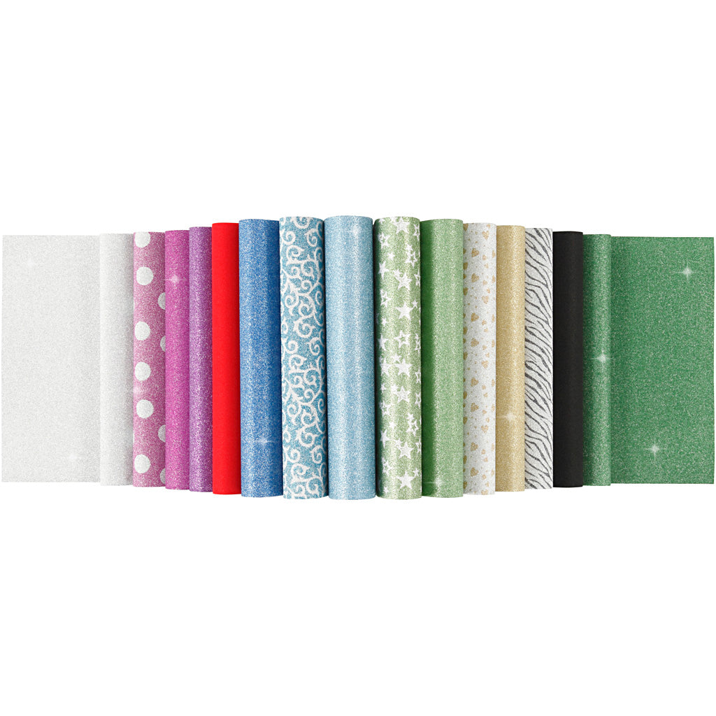 Blocco di carta glitterata A4 150gr, 30 fogli