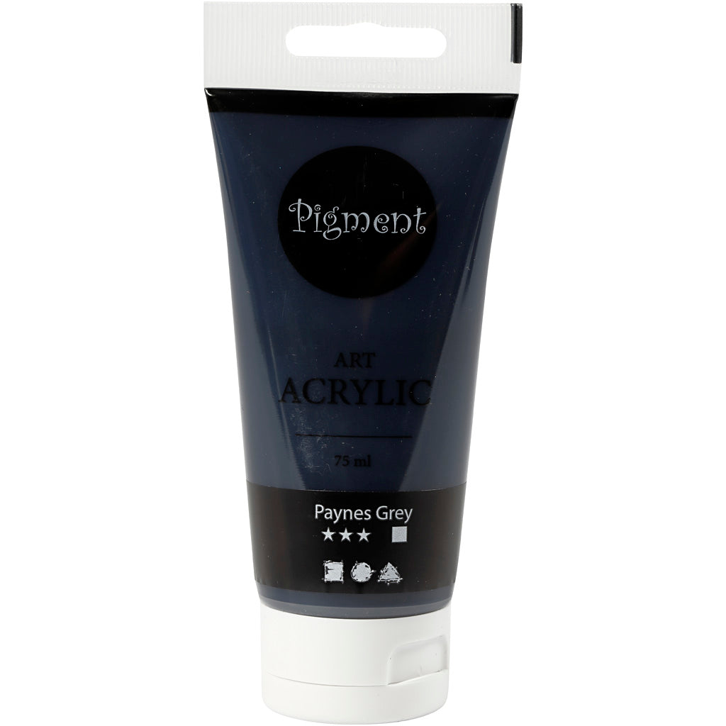 Creative Company Pigment Art Acrilic Paint Paynes Grey, 75 ml