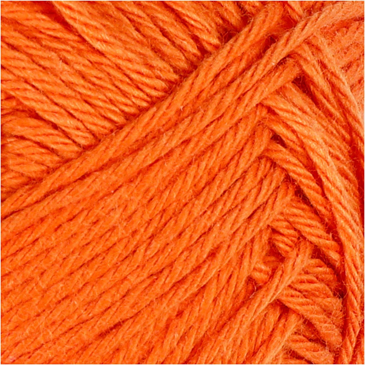 Filato di cotone, arancione, 50gr, 170m