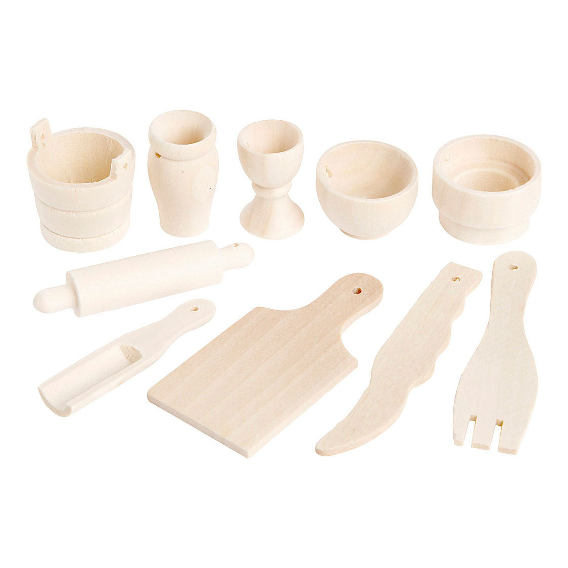 Creativ Company Wooden Kitchen Utensils Diverse, 10st.