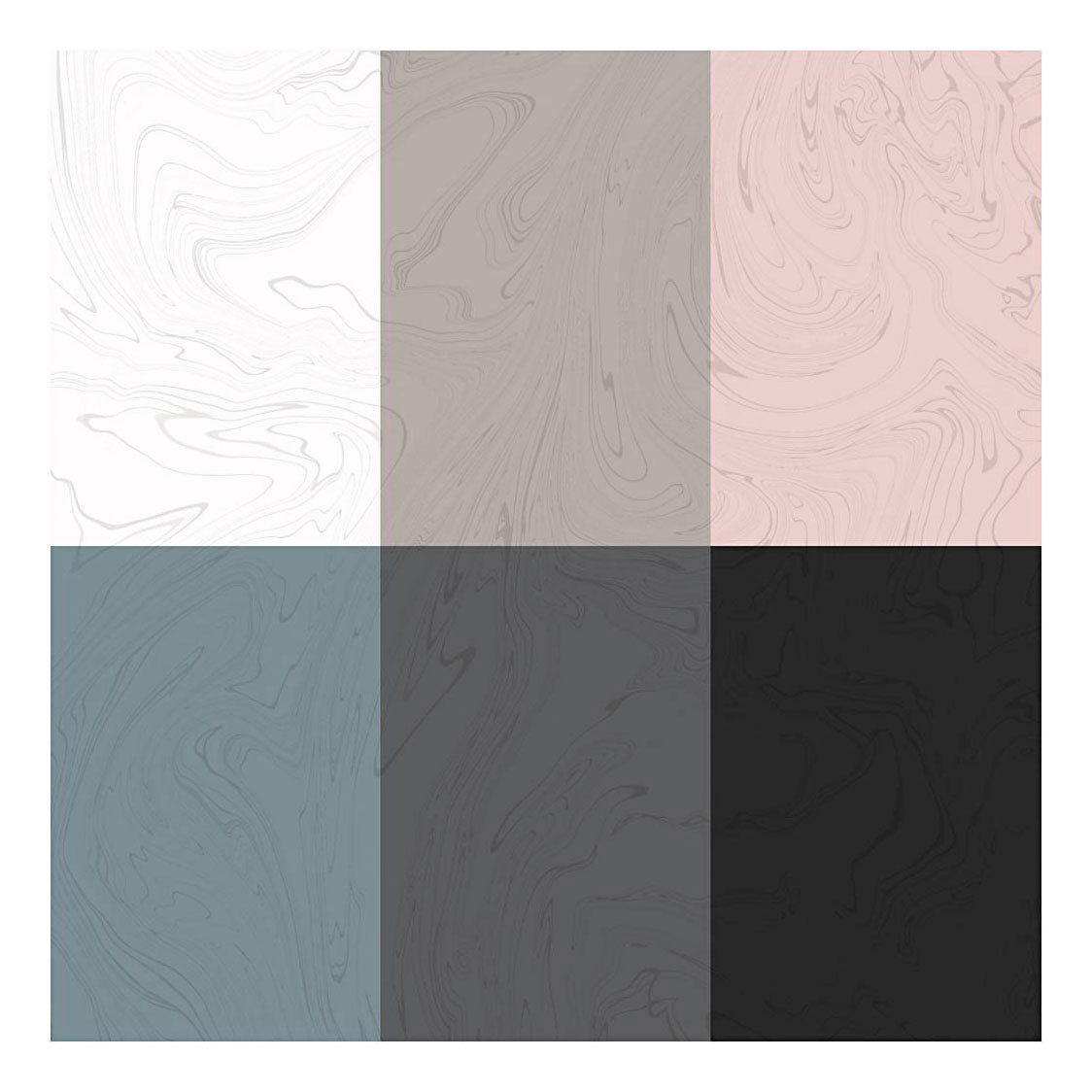 Creativ Company Marble Paint Pastel Colores, 6x20ml
