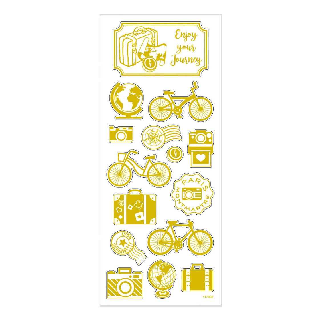 Createiv Company Pegaters Gold en todo el mundo, 1 hoja