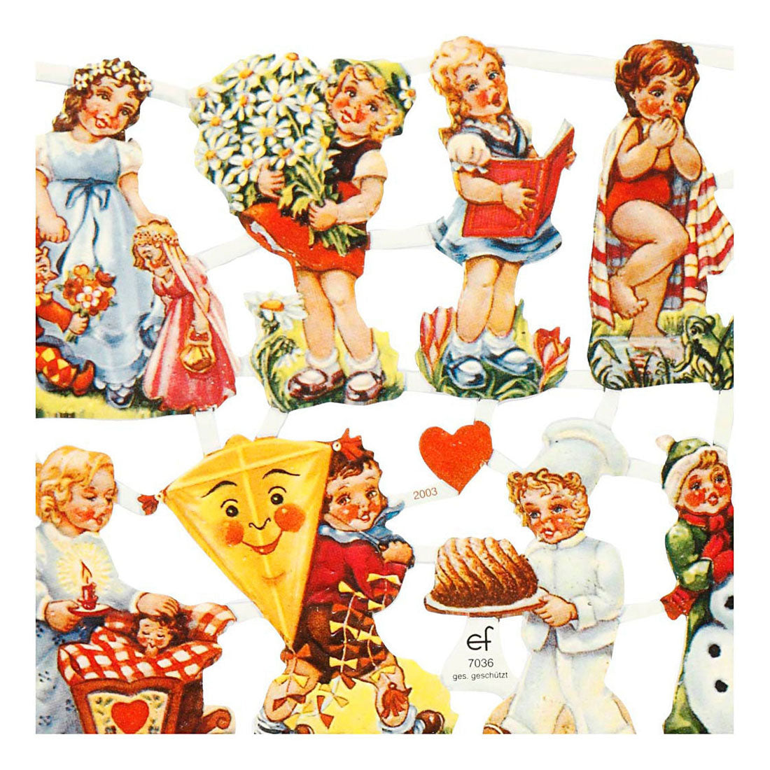 Creative Company Vintage Pictures Nostalgic Children, 2 fogli