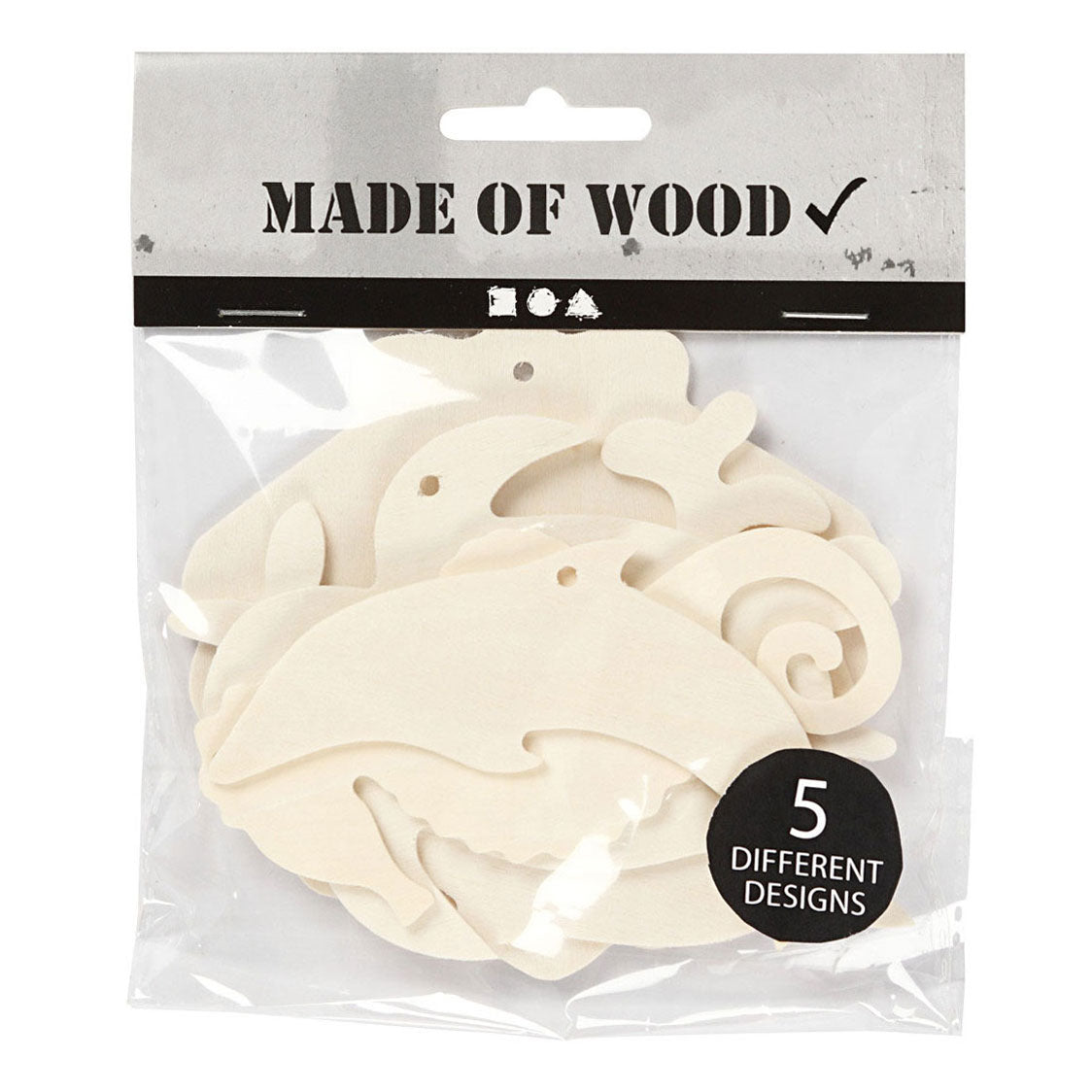 Creative Company Animali marini di legno con sospensione