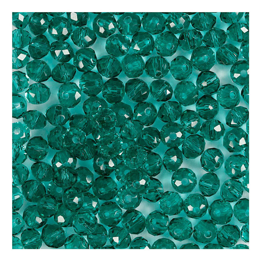 Creative Company Facet Beads Green, 45st.