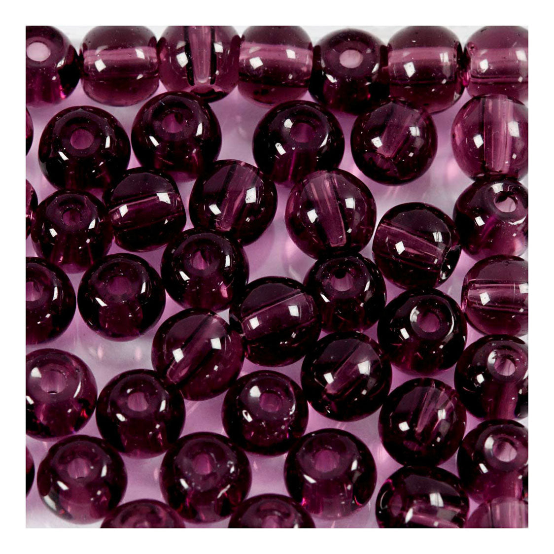 Creative Company Glass Beads Purple, 45th.
