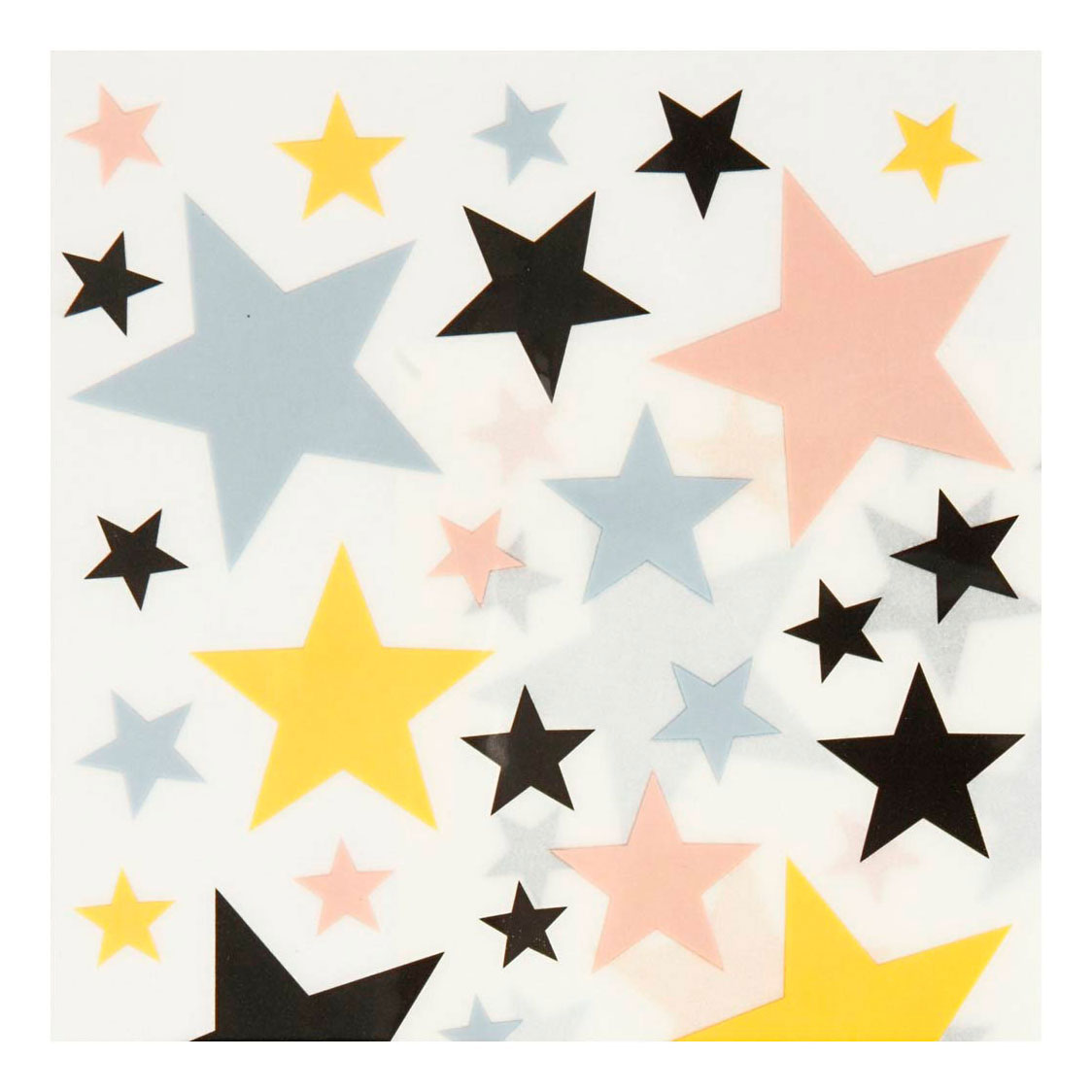 Creative Company Rub-on Stickers Stars, 2 fogli