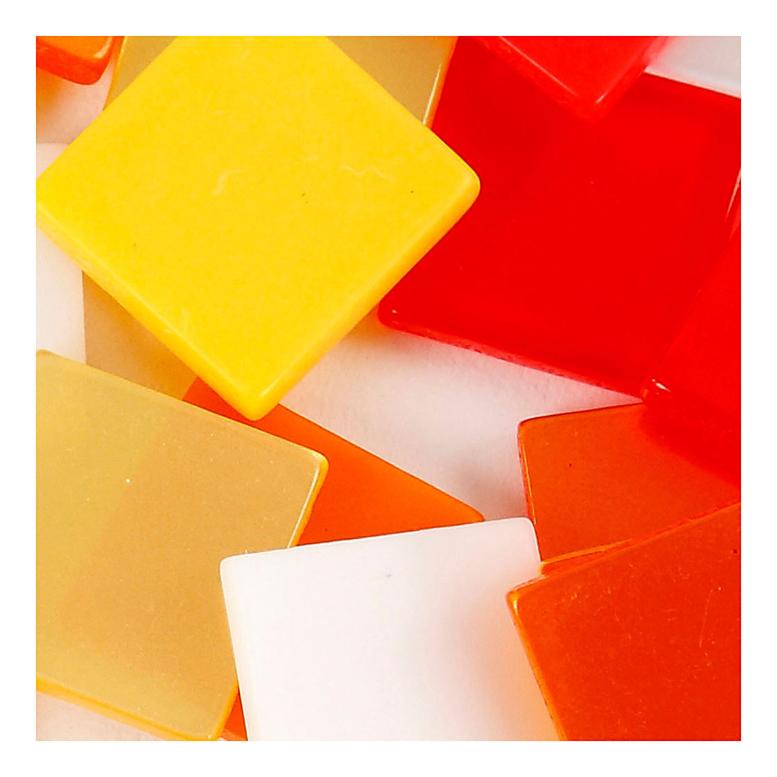 Creativ Company Mini Mosaic Red Orange 1x1 mm, 25 gramos