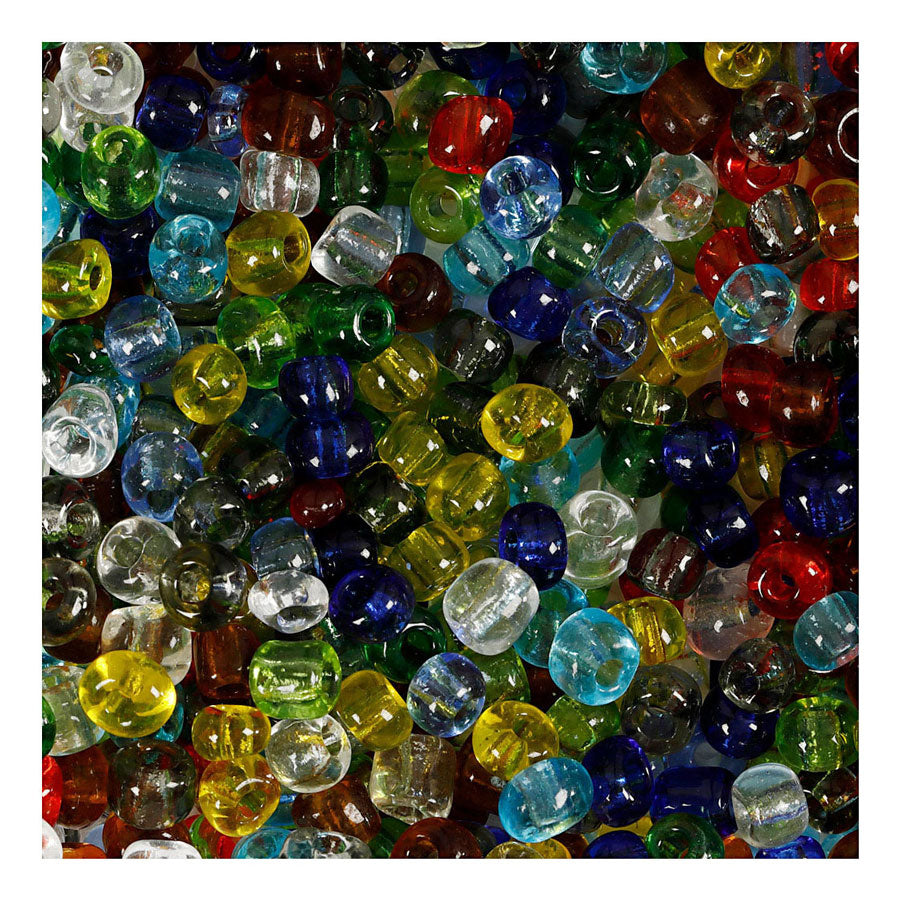 Creativ Company Rocailles Class transparente, 130 gramos