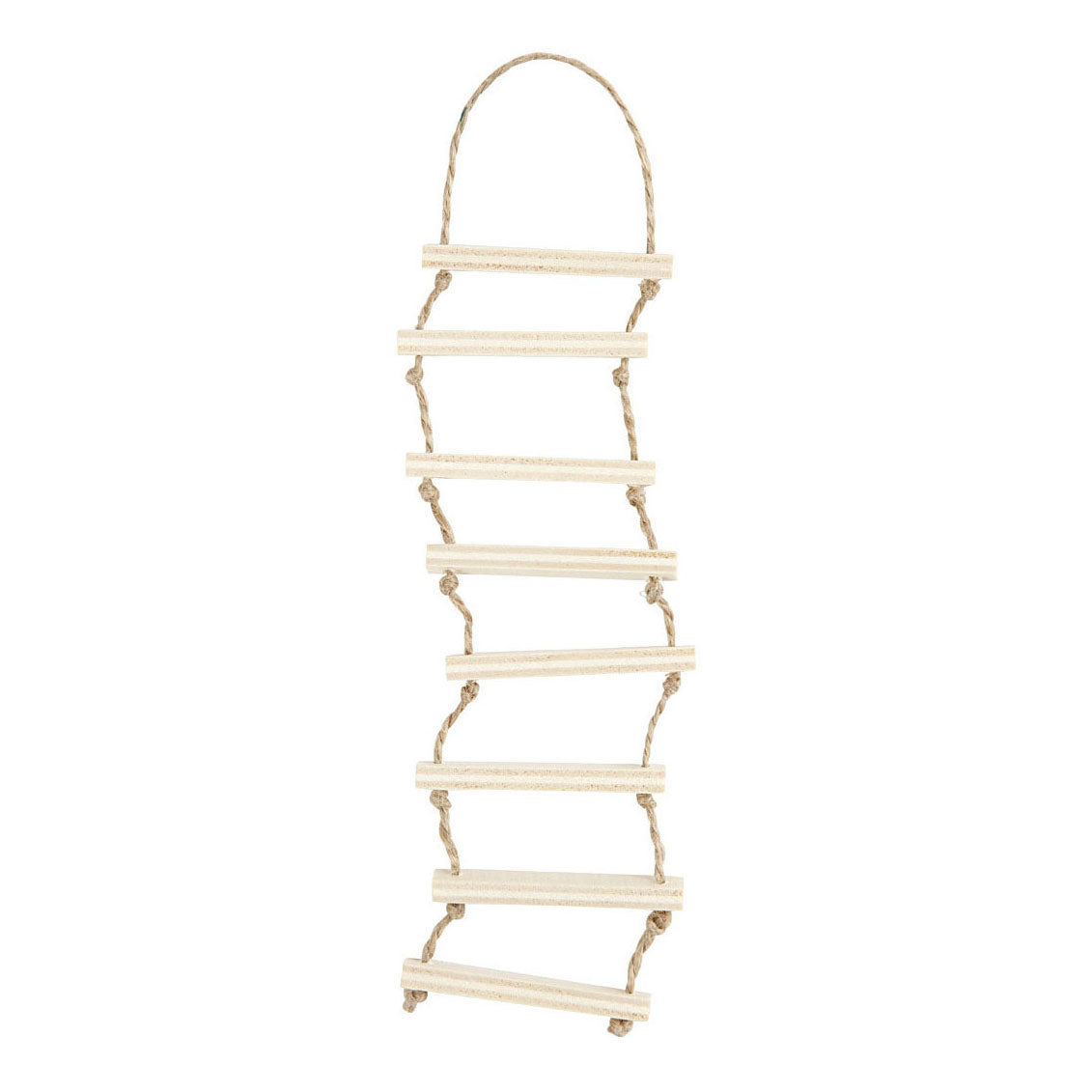 Creativ Company mini escotilla de madera y escalera de cuerda