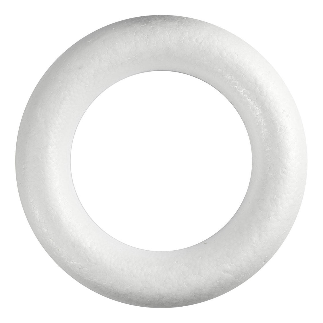 Creativ Company Styropor Ring White con espalda plana, 35 cm