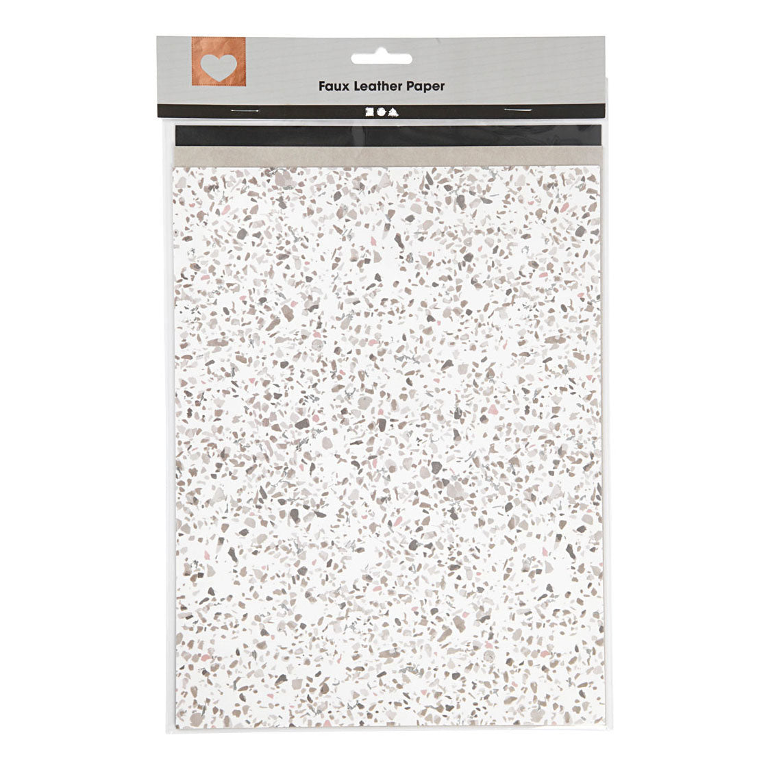 Creative Company Fux Leather Paper Diverse, 3 fogli