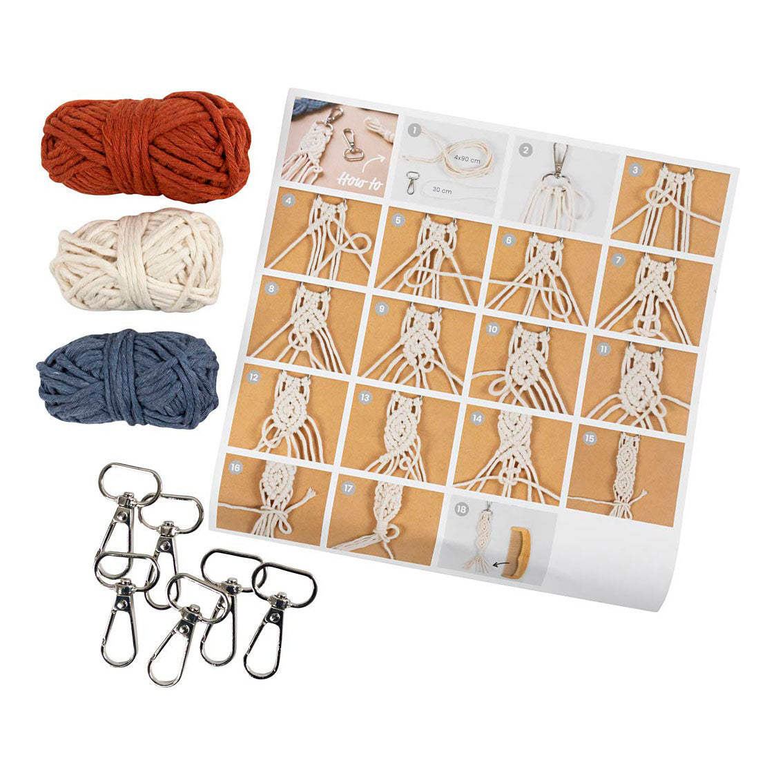 Creative Company Mini Hobbyset Macrame Chiave Catene