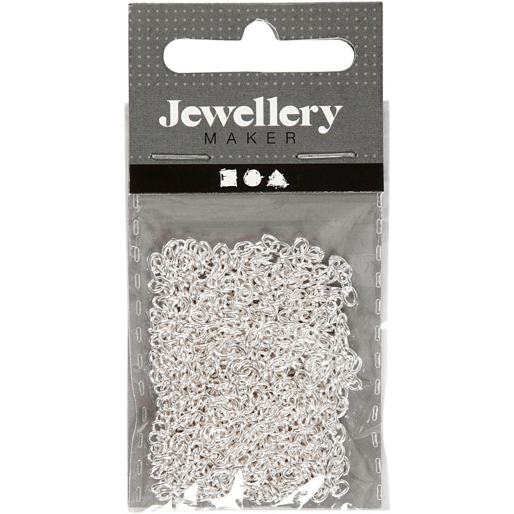 Creativ company jasseron, ancho: 2 mm, plateado, 2 m 1 pieza