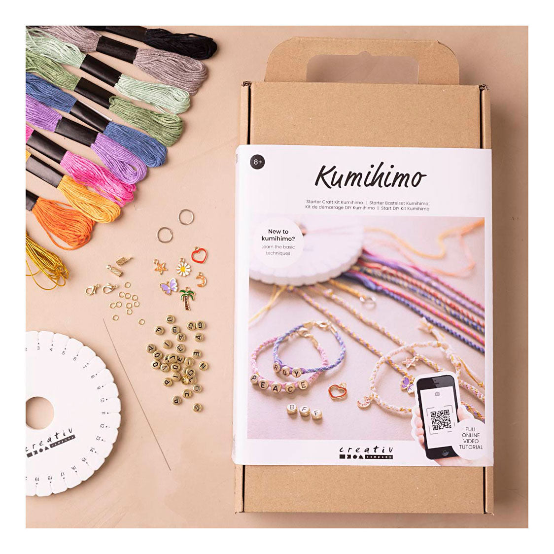Iniciador de la compañía Createiv Hobbyset Kumihimo