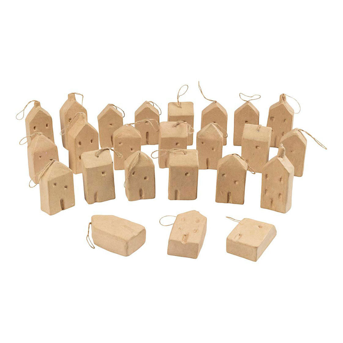 Creative Company Paper-Mache House Ciondolo, 24 °.