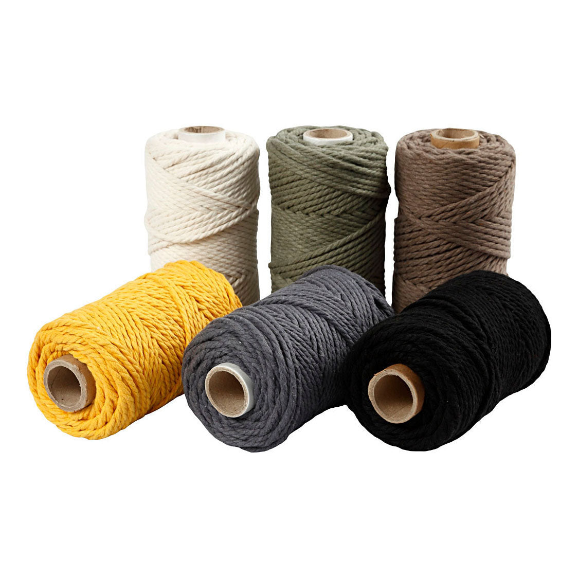 Colori del cavo Macrame della Creative Company, 6x198m