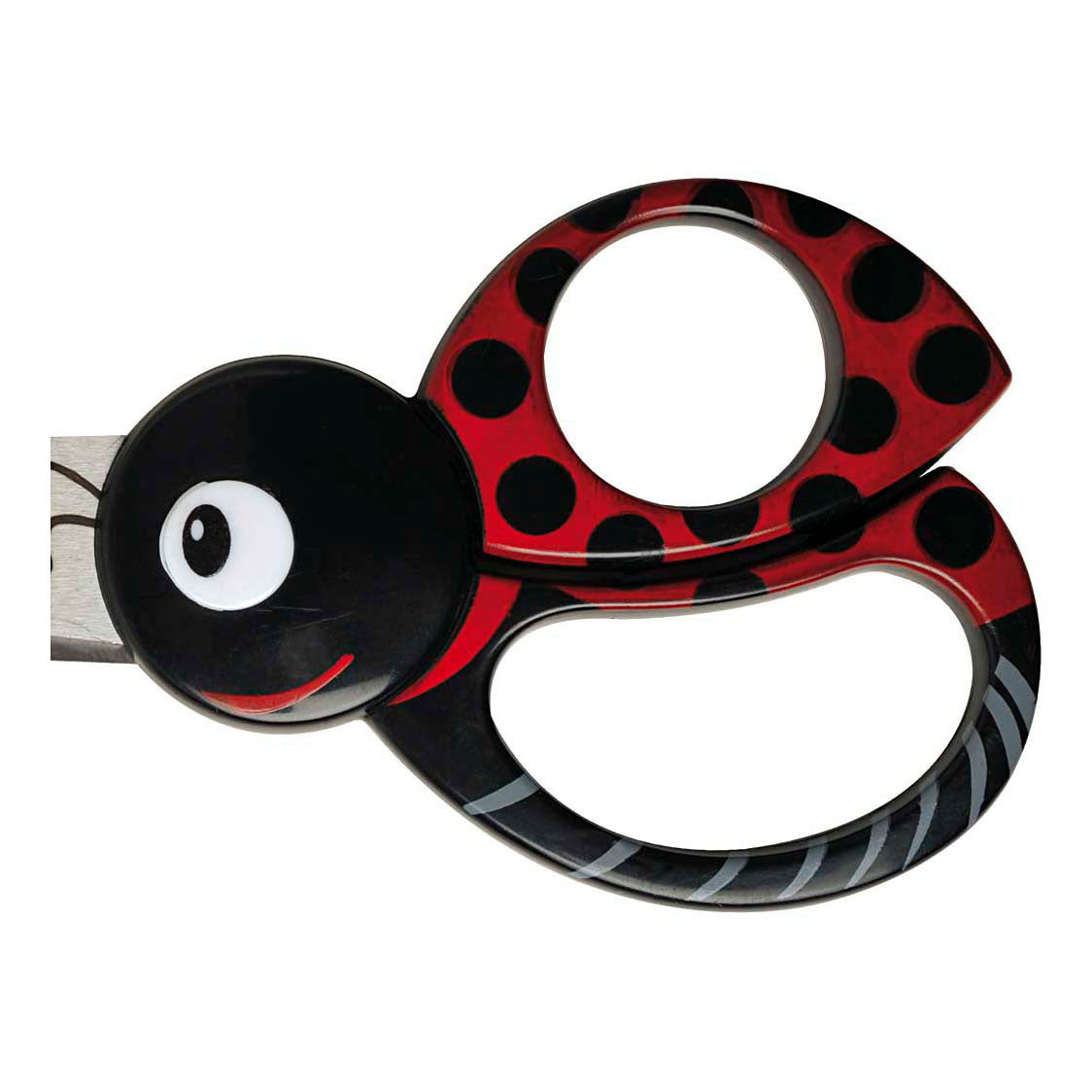 Fiskars Scissori per bambini con motivo animale, coccinella, l: 13 cm, 1 pezzo
