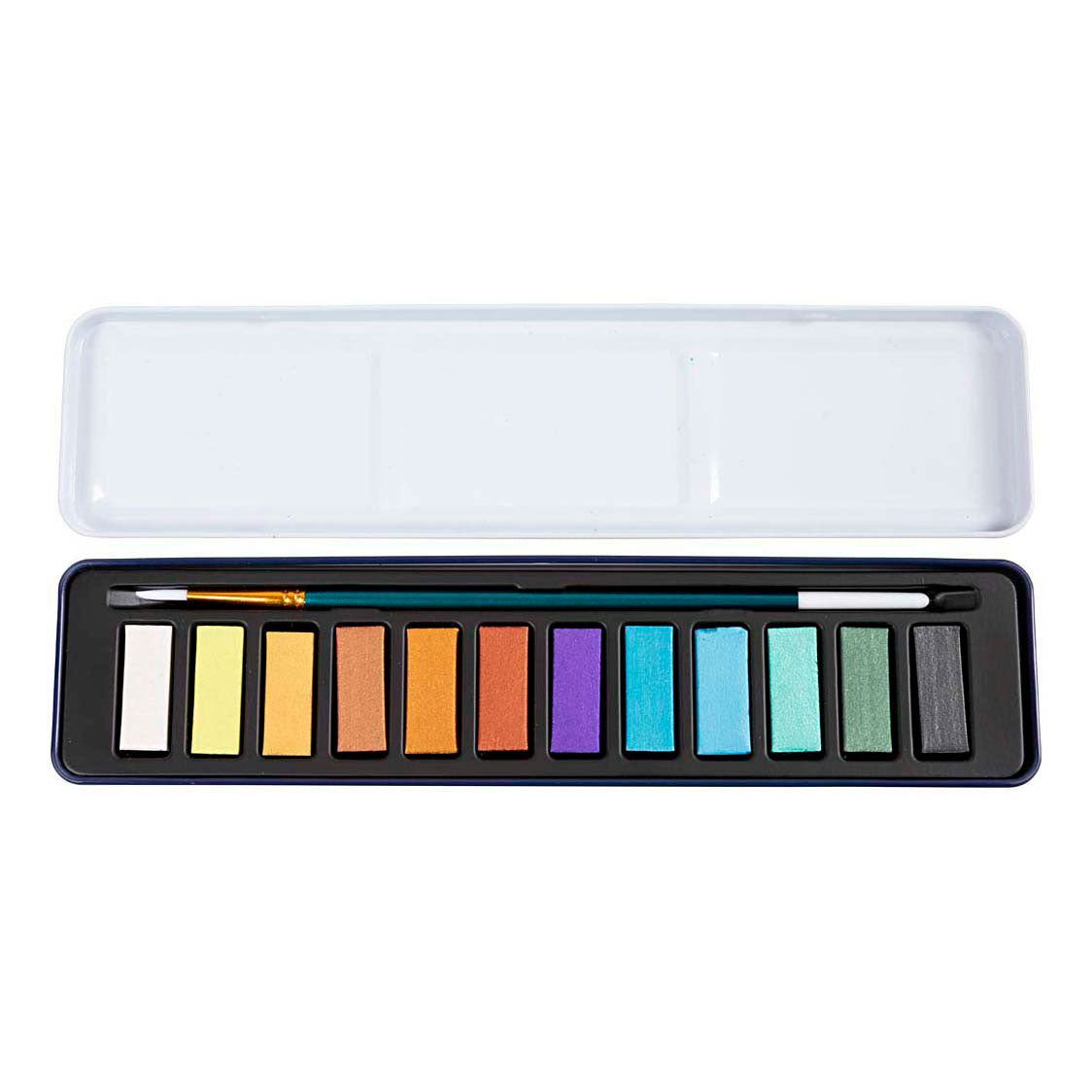 Set acquerelli Colortime, colori metallizzati, 12 colori 1 scatola