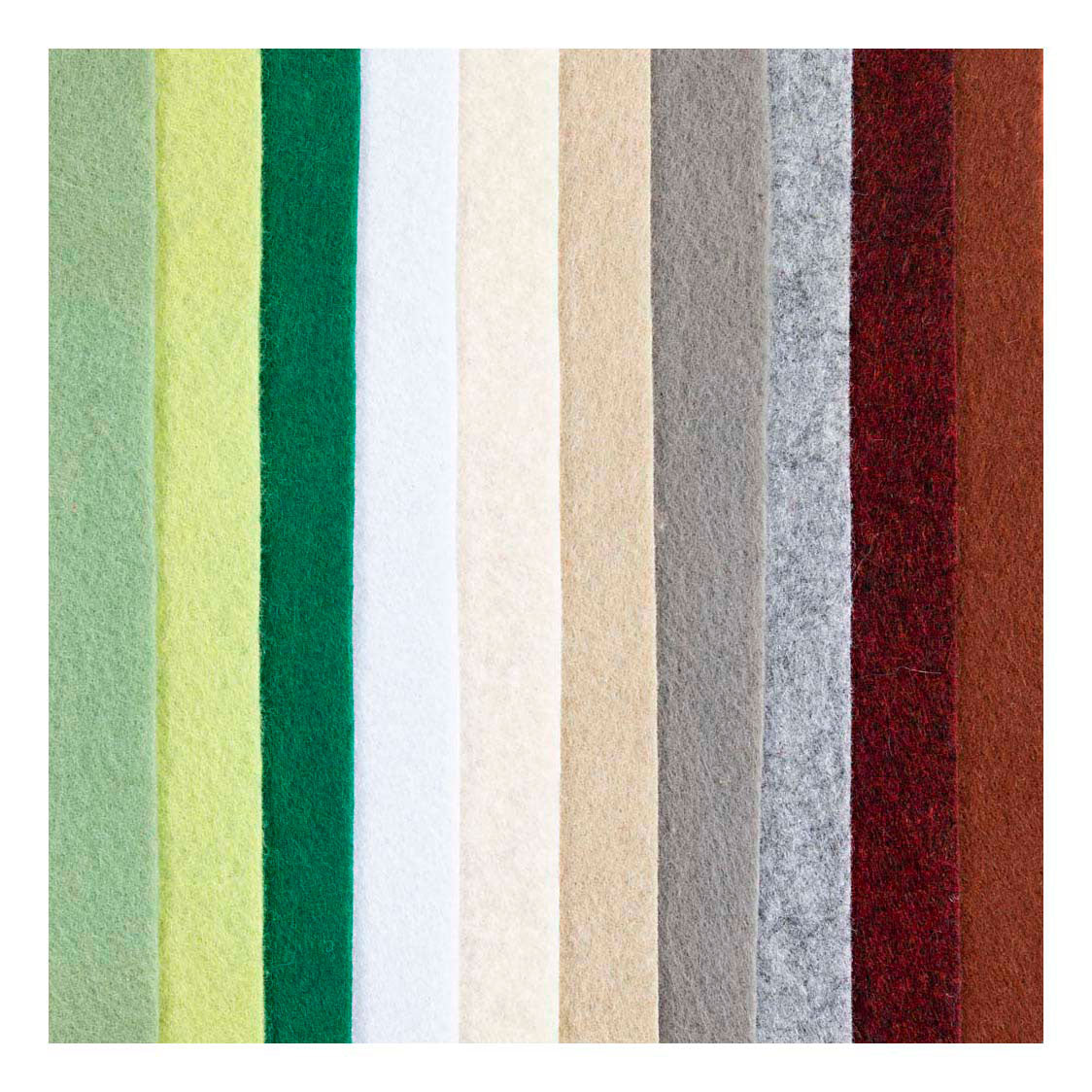 Creativ company hobbyvilt a4 dikte 2mm naturel kleuren - 10st.