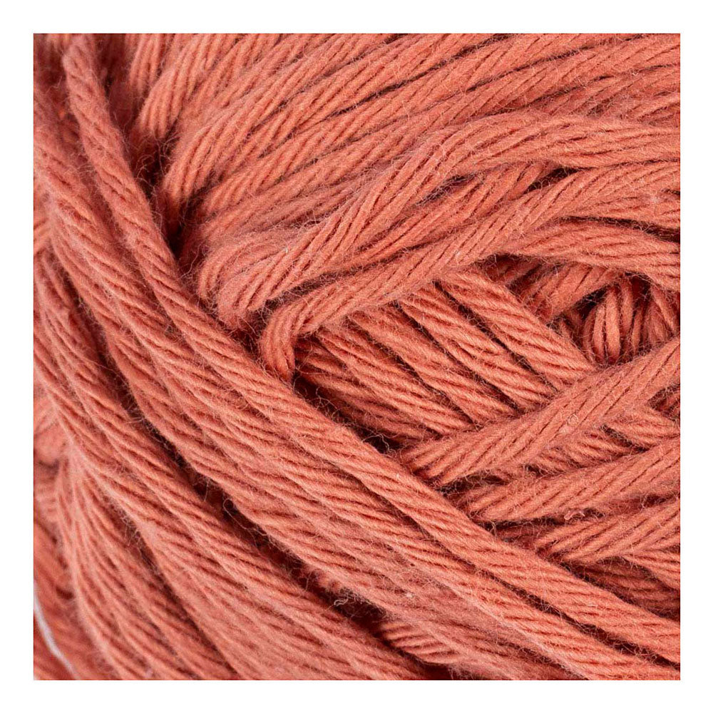 Hilo de algodón Creativ Company, talla 8 8, l: 80-85 m, terracota, 50 g 1 ovillo
