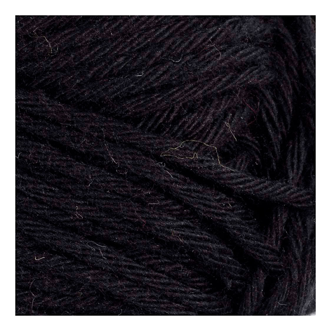Hilo de algodón Creativ company, talla 8 8, l: 80-85 m, negro, 50 g 1 ovillo
