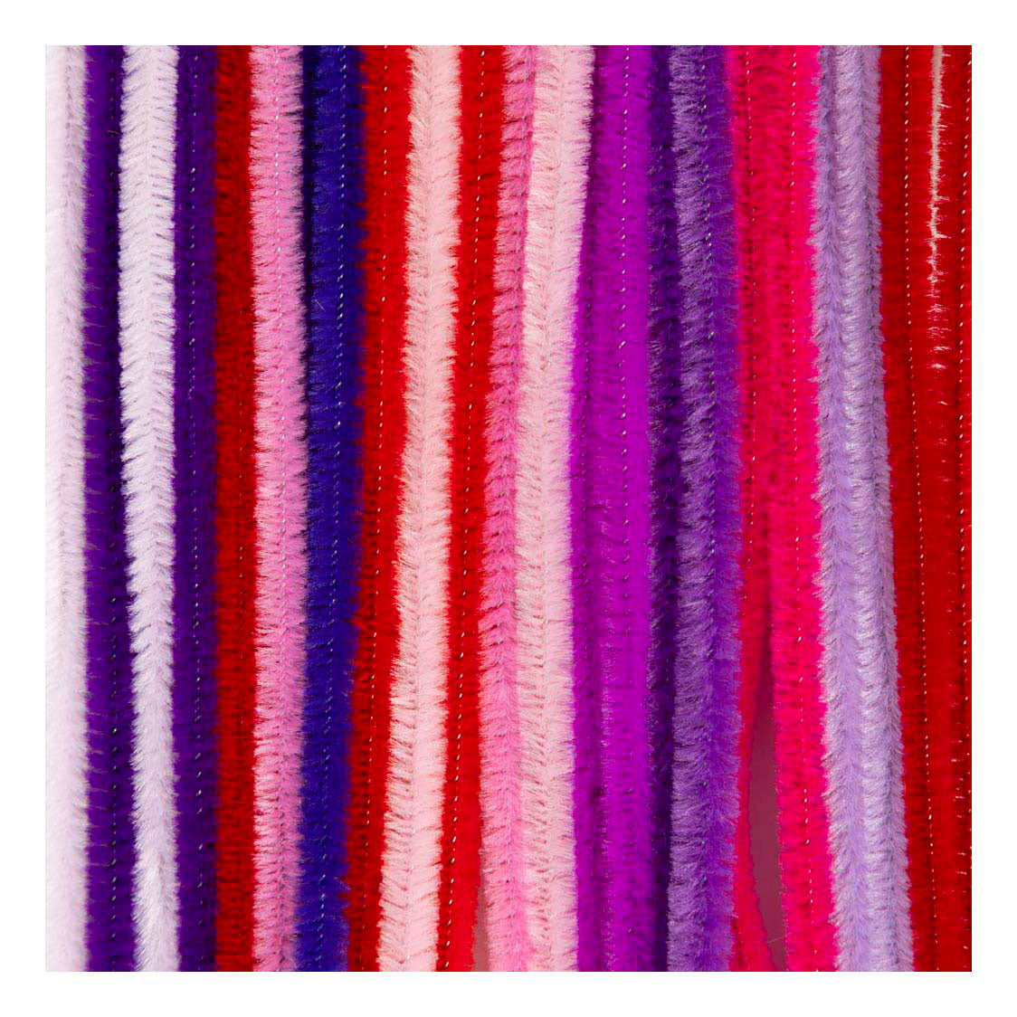 Creativ company chenilla, l: 30 cm, grosor 6 mm, armonía rosa violeta, 25 piezas 1 caja