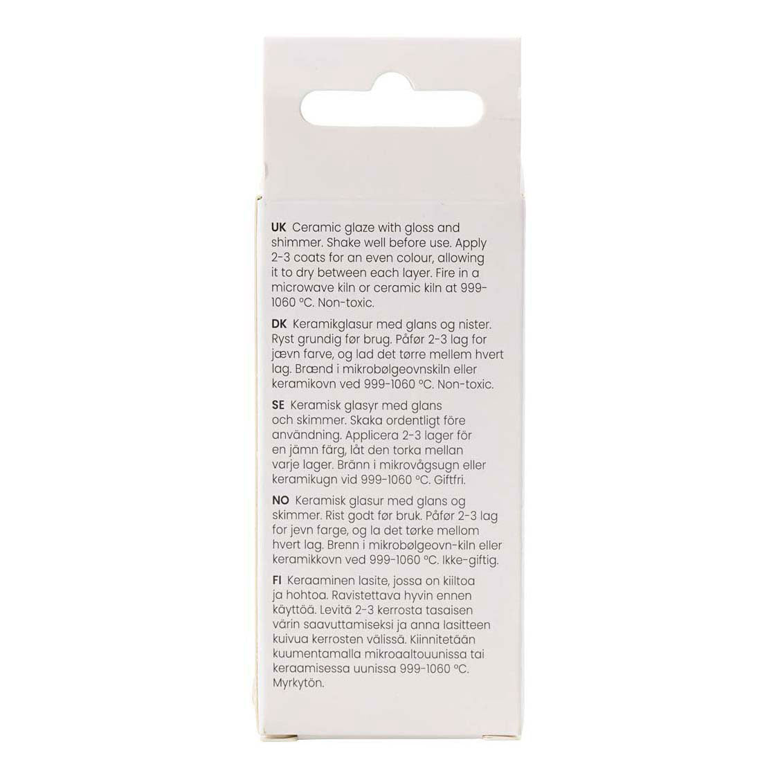 Smalto ceramico puntinato dell'azienda Creativ, 999-1060 °C, opaco, chiodi arrugginiti, 60 ml 1 bottiglia