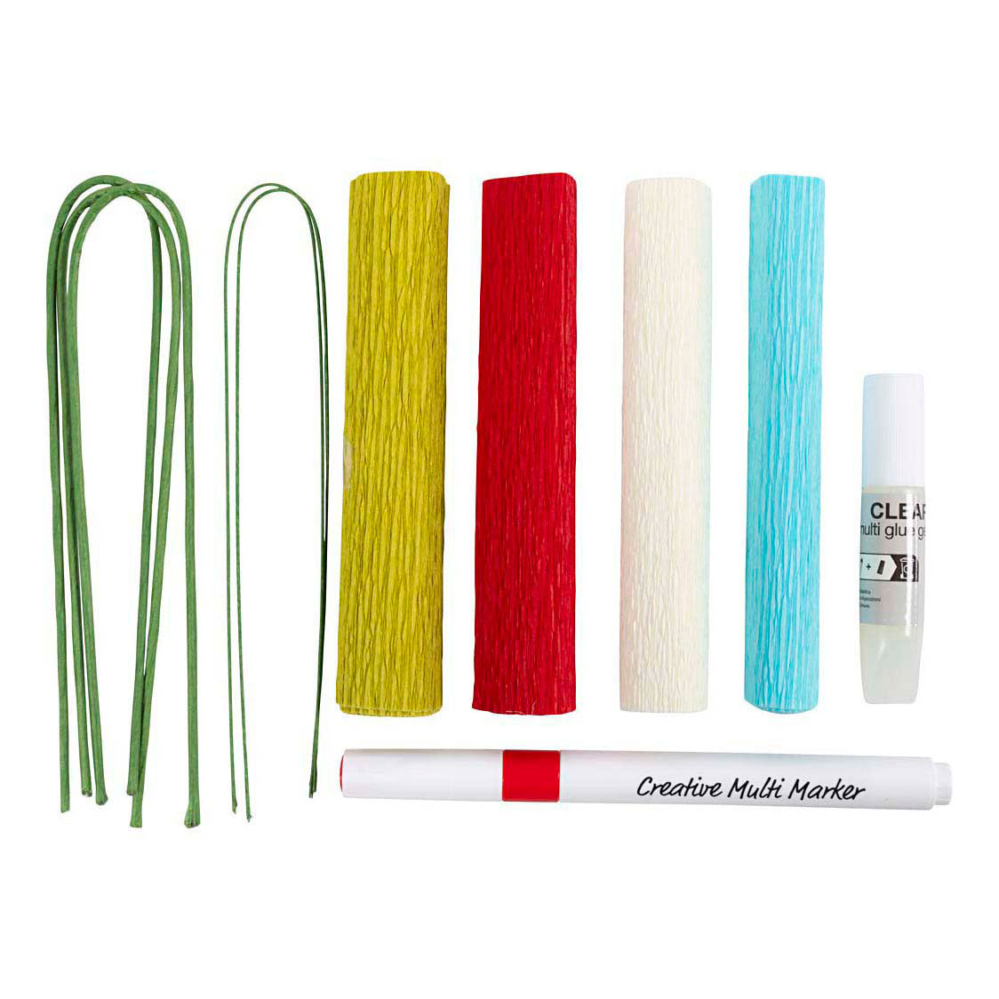 Mini set hobby di Creativ Company carta crespa, fiori di carta crespa, colori pastello, 1 scatola