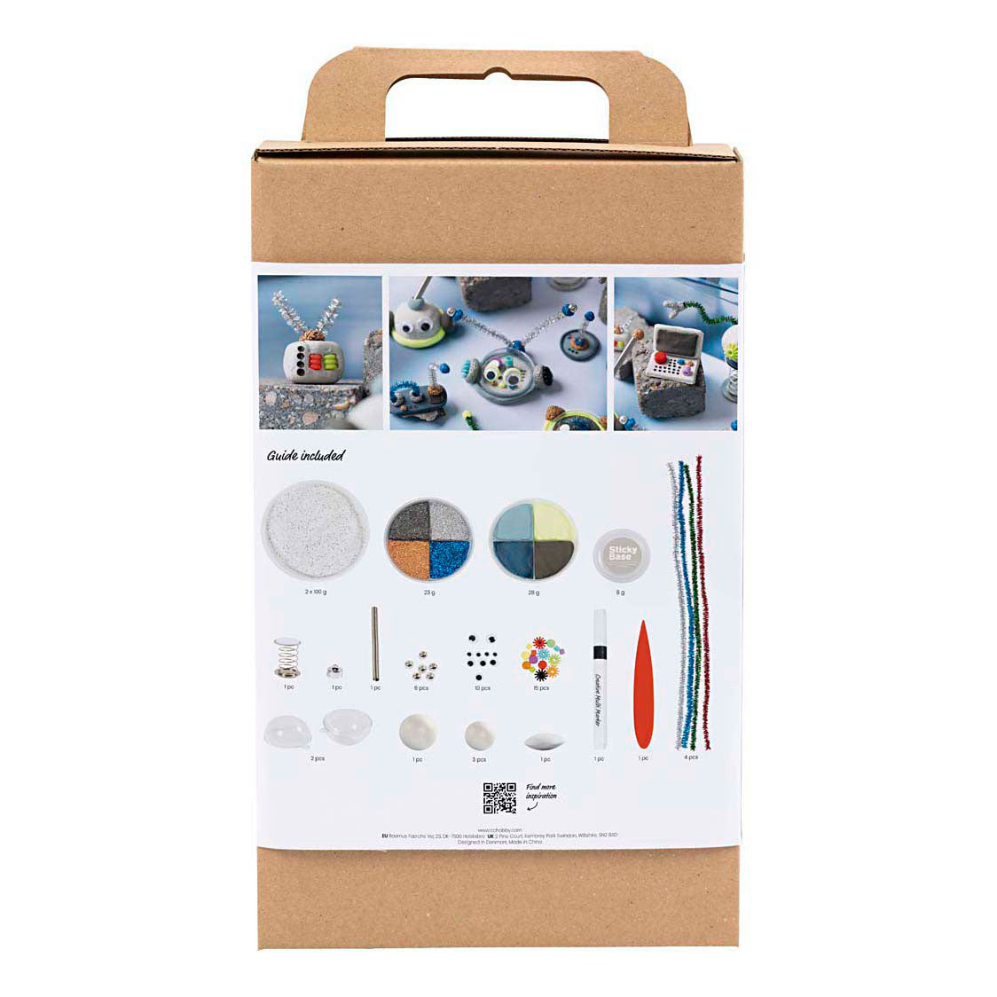 Creativ company hobby set modelado, robot, azul, gris, rojo, plateado, 1 caja