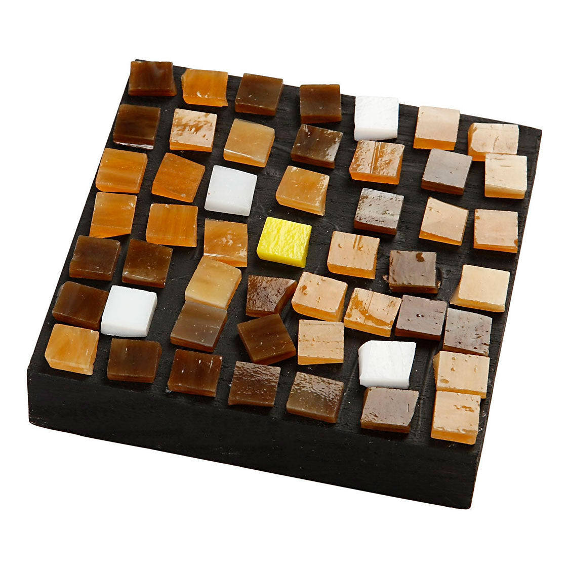 Piastrelle mosaico in vetro dell'azienda Creativ, formato 10x10 mm, spessore 3 mm, ca. 700 pezzi, 454 gr 1 scatola