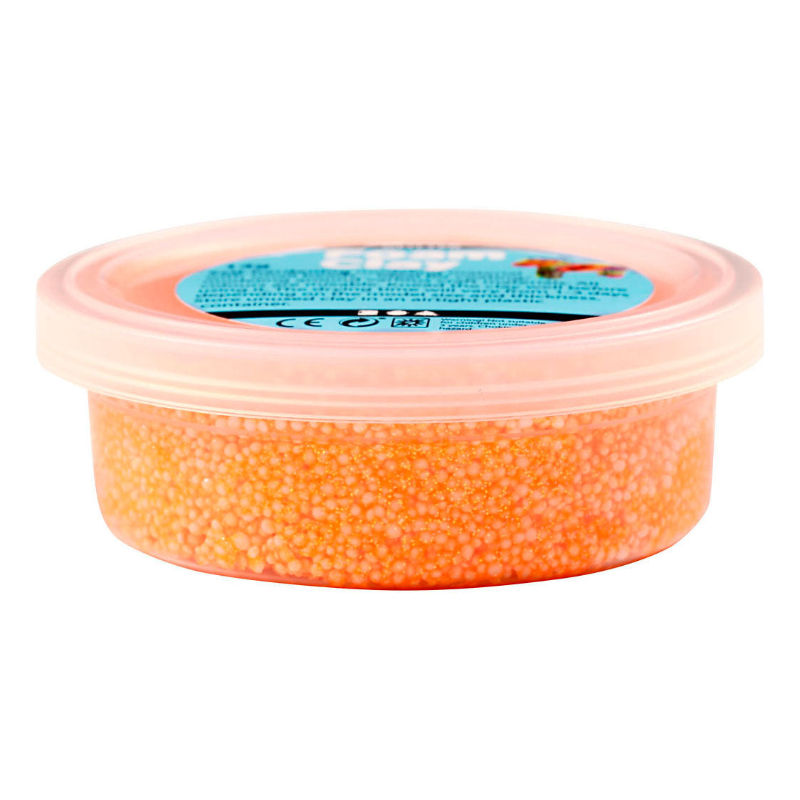 Foam clay ®, glitter, arancione, 35 gr 1 scatola